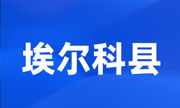 埃尔科县