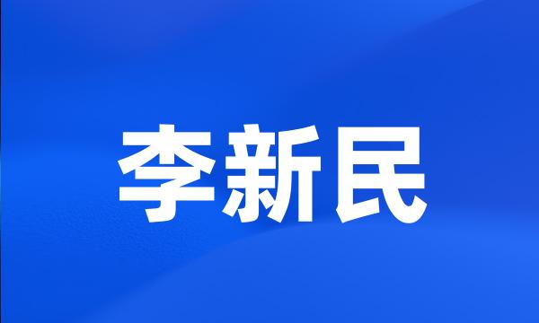 李新民