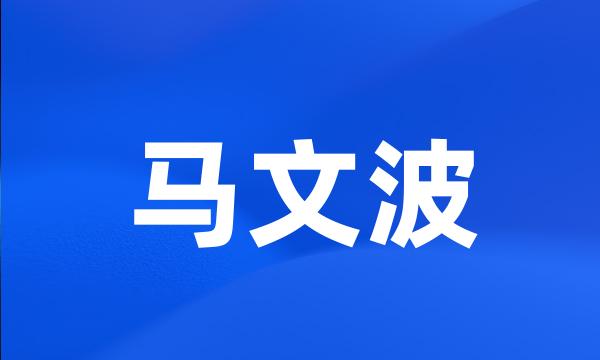 马文波