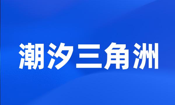 潮汐三角洲