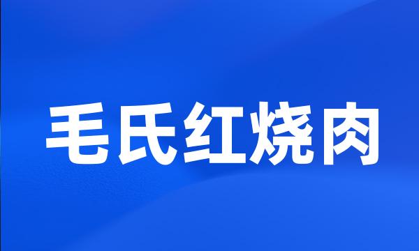 毛氏红烧肉