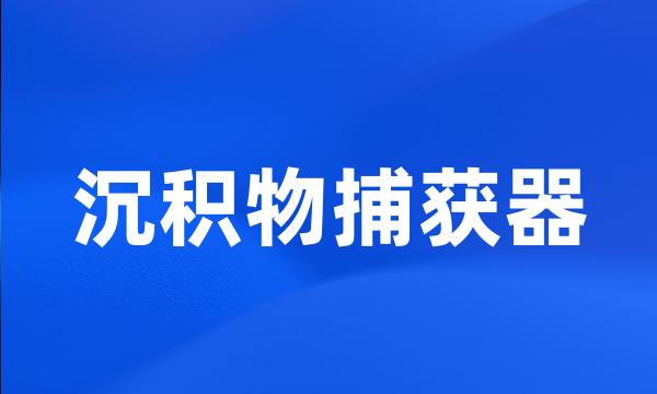 沉积物捕获器