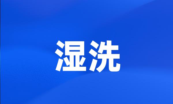 湿洗