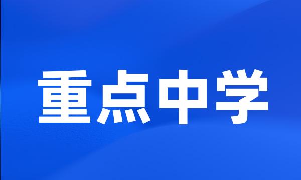 重点中学