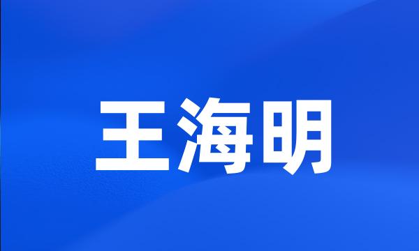 王海明