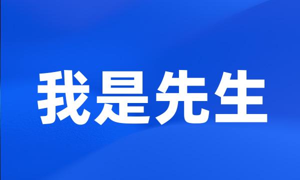 我是先生