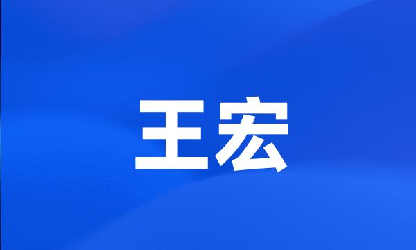 王宏