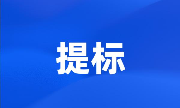 提标