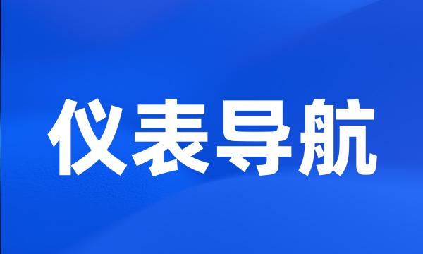 仪表导航