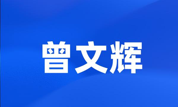 曾文辉