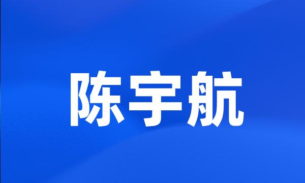 陈宇航