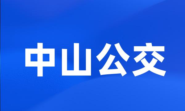 中山公交