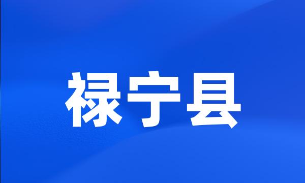 禄宁县