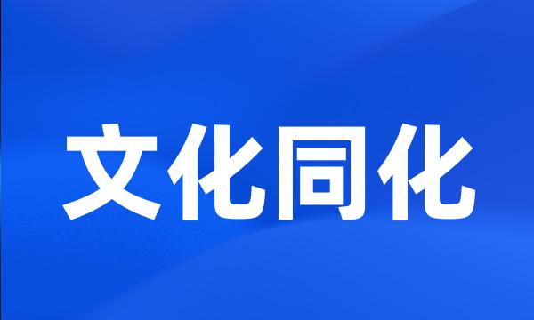 文化同化