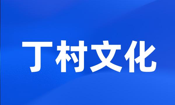 丁村文化