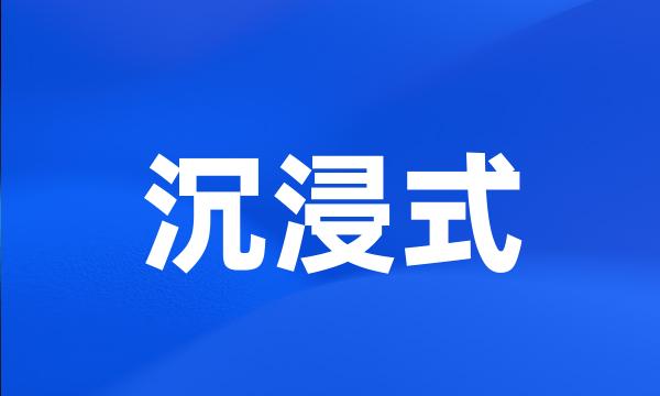 沉浸式