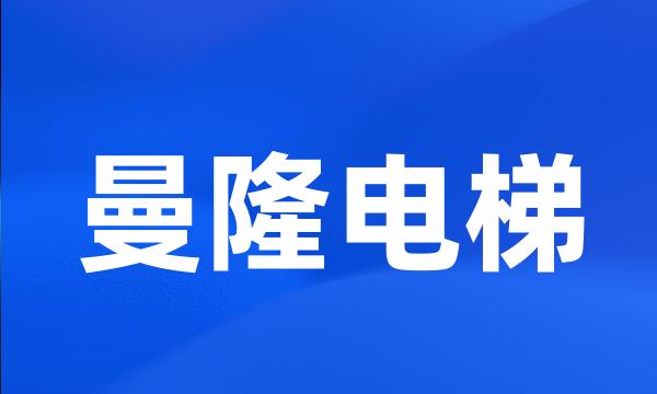 曼隆电梯