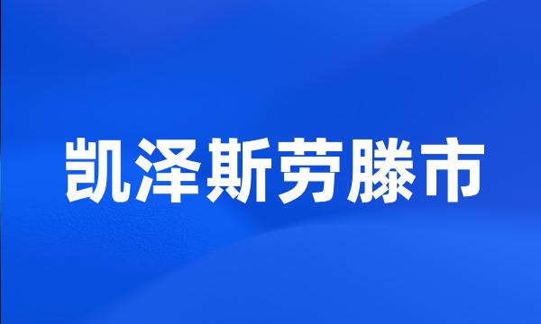 凯泽斯劳滕市