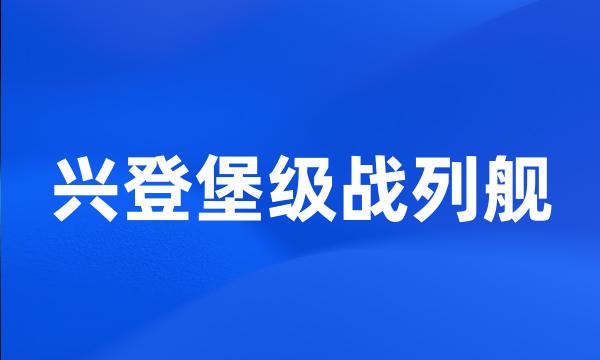 兴登堡级战列舰