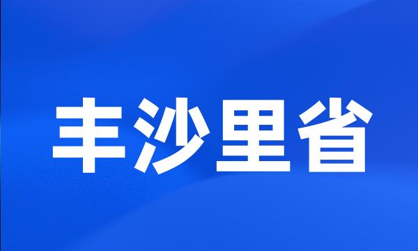 丰沙里省