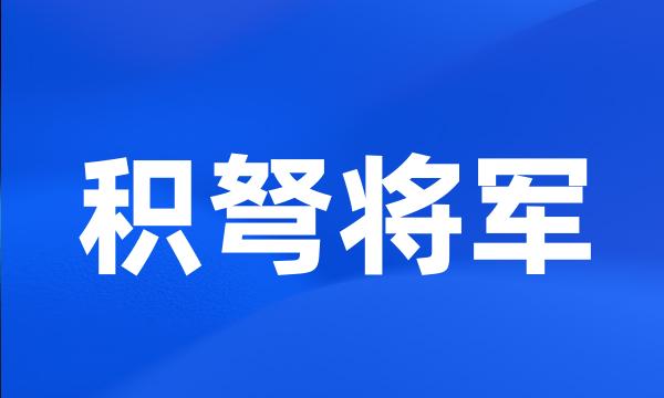 积弩将军