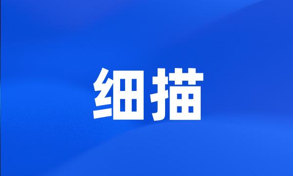 细描