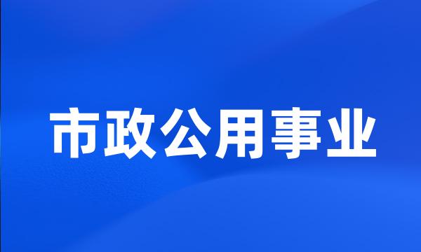 市政公用事业