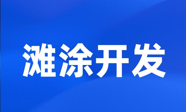 滩涂开发