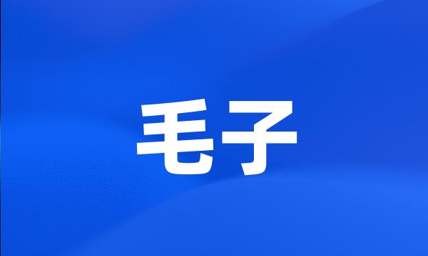 毛子