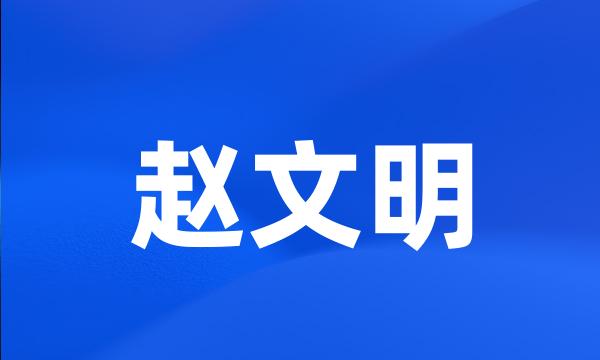 赵文明