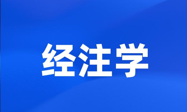 经注学