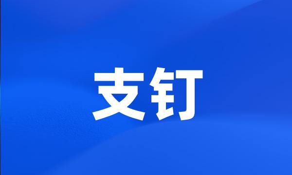 支钉