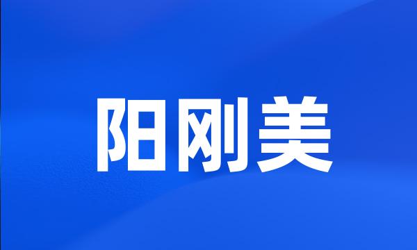 阳刚美