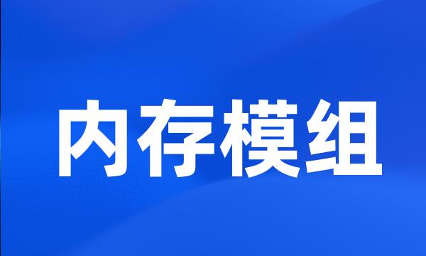 内存模组