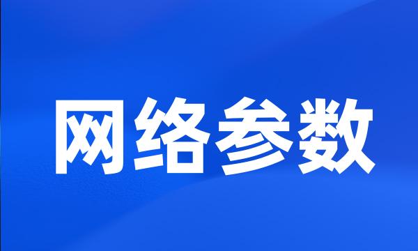 网络参数