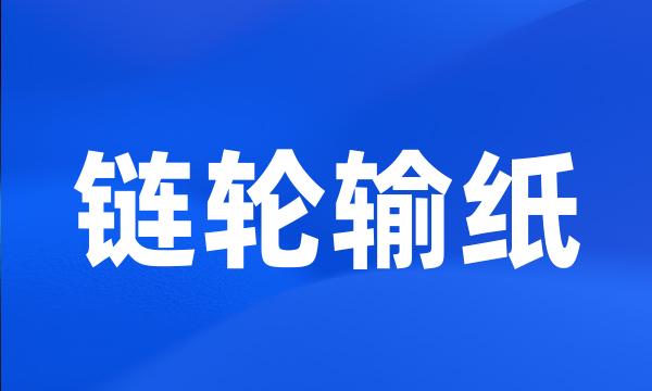 链轮输纸