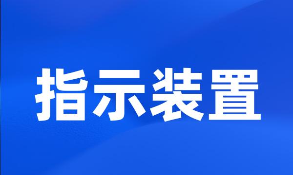 指示装置