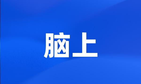 脑上