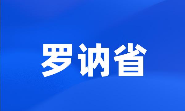 罗讷省