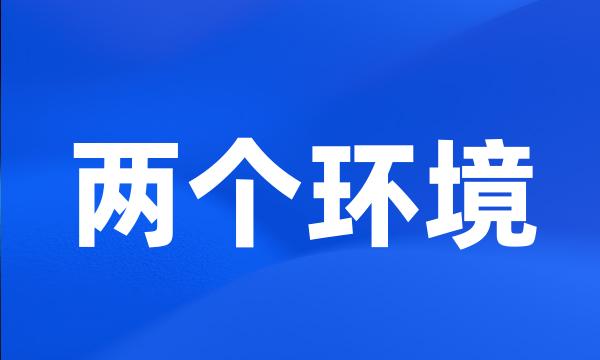 两个环境