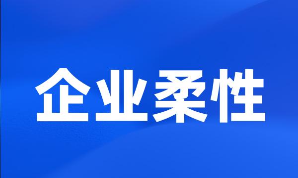 企业柔性