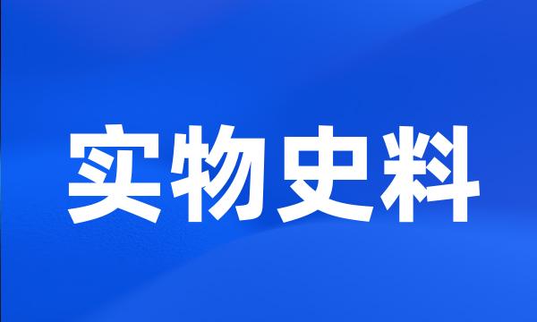 实物史料