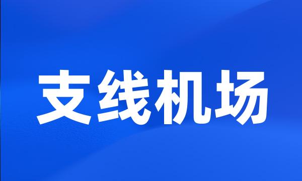 支线机场