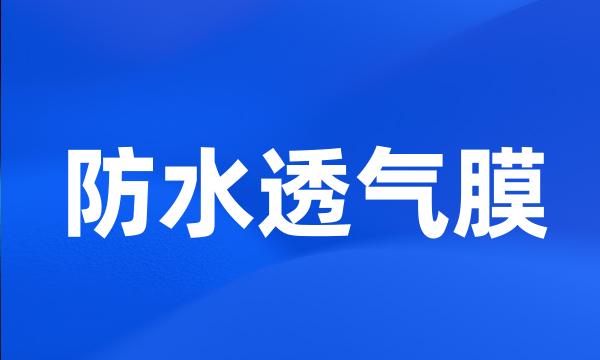 防水透气膜