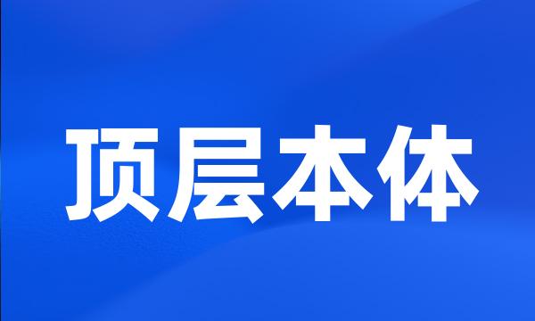 顶层本体