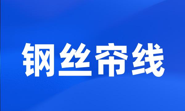 钢丝帘线