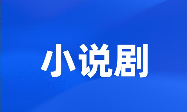 小说剧