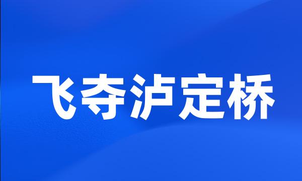 飞夺泸定桥