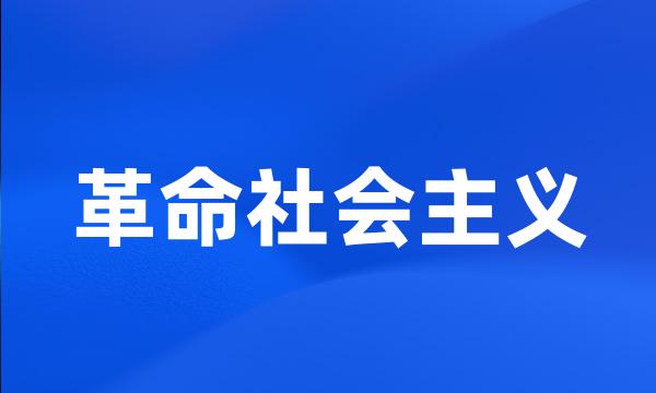 革命社会主义