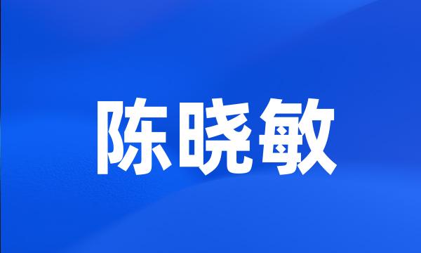 陈晓敏